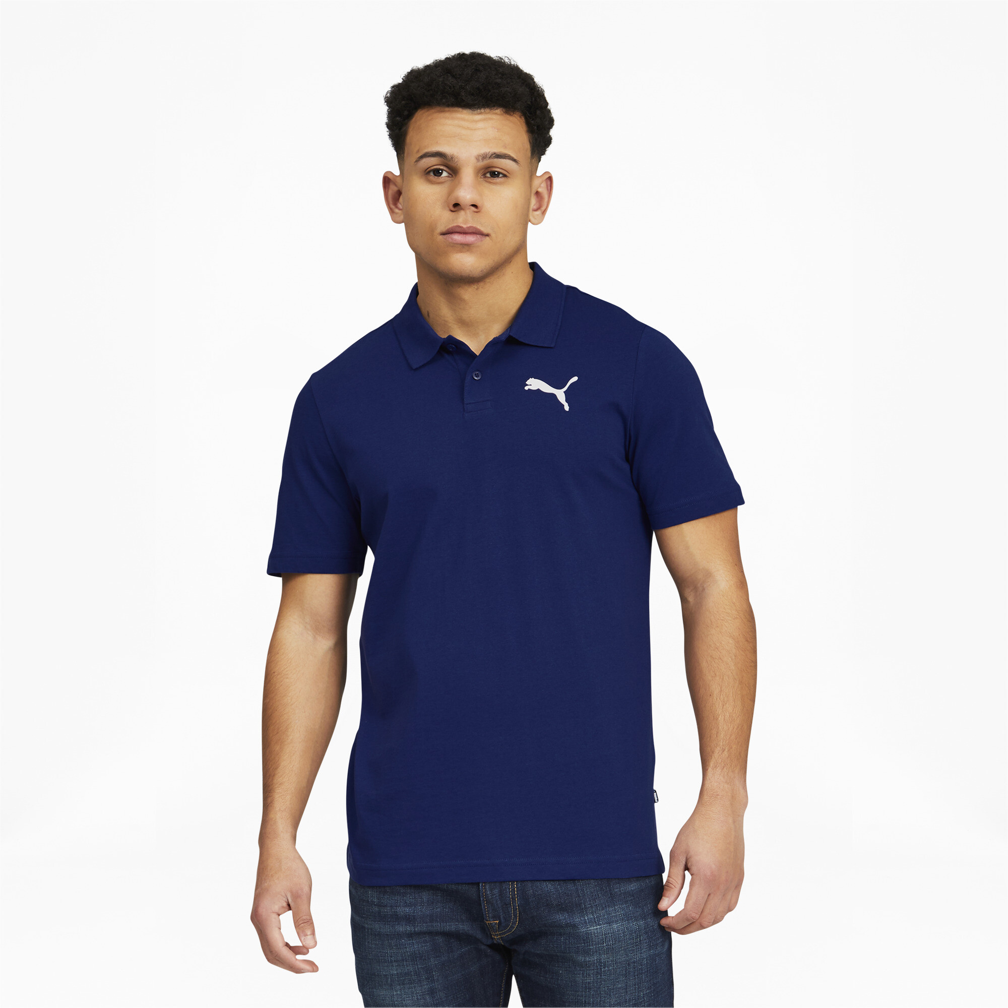 PUMA Men's Essentials Jersey Polo eBay