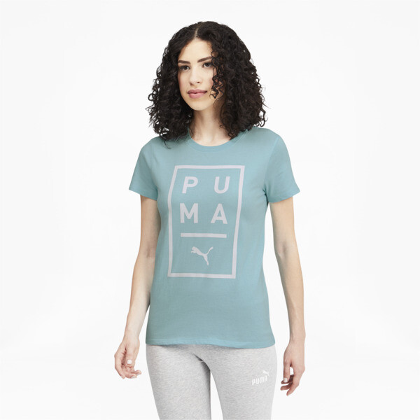 Puma Modern Women's T-Shirt In Angel Blue, Size Xs