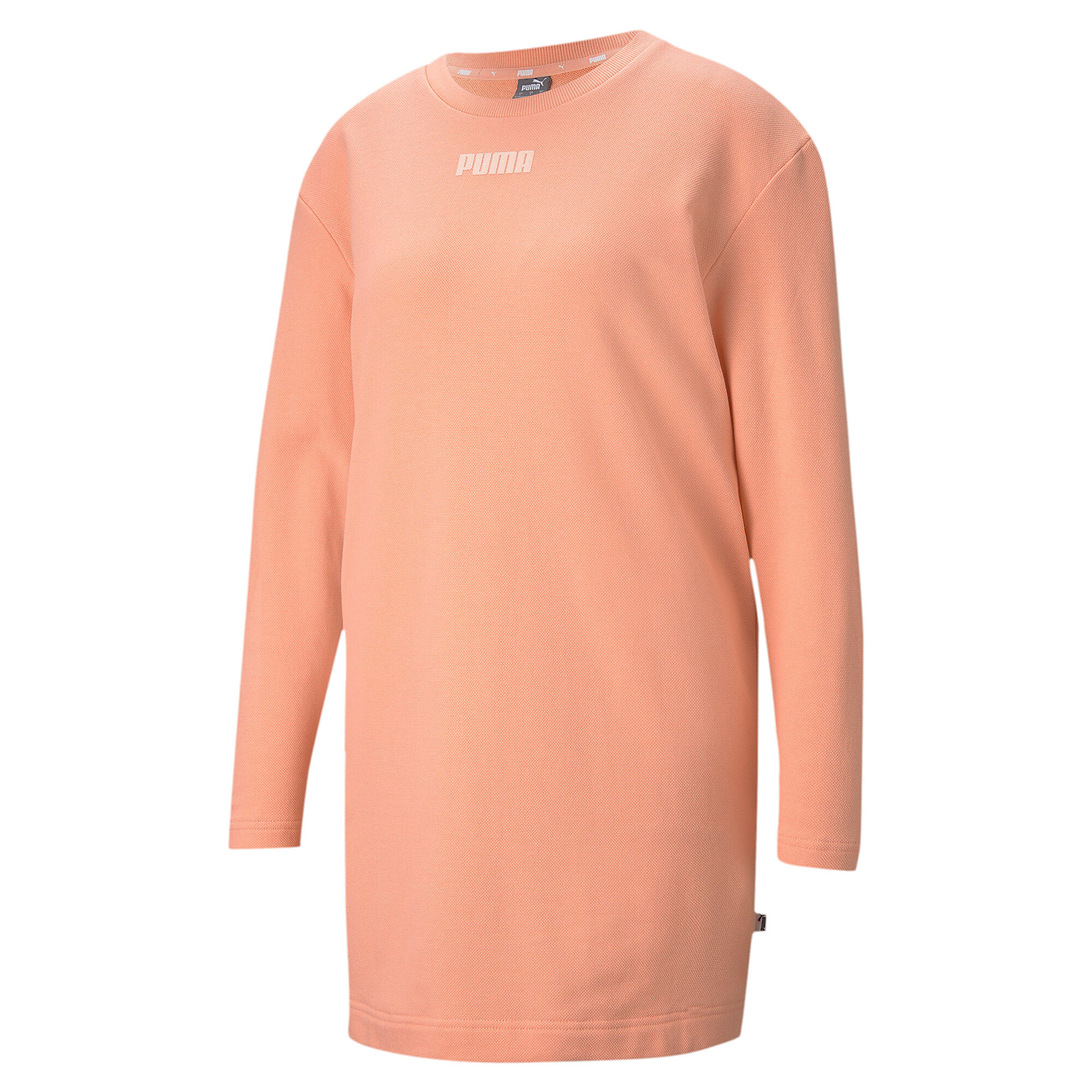 【プーマ公式通販】 プーマ モダン ベーシック クルー スウェット ドレス ウィメンズ ウィメンズ Apricot Blush ｜PUMA.com