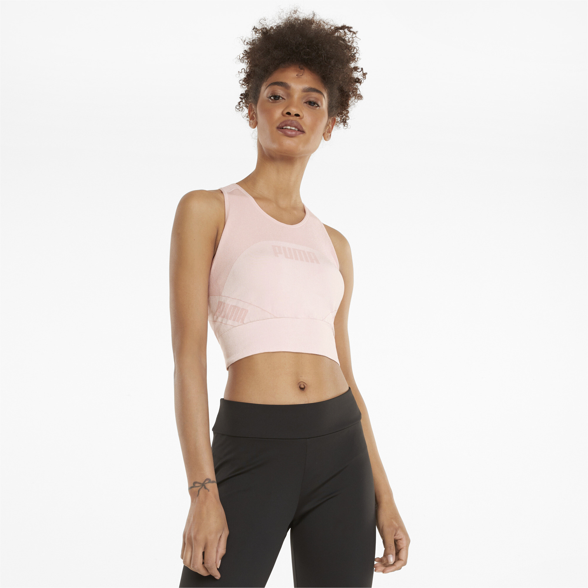 puma evostripe evoknit crop top