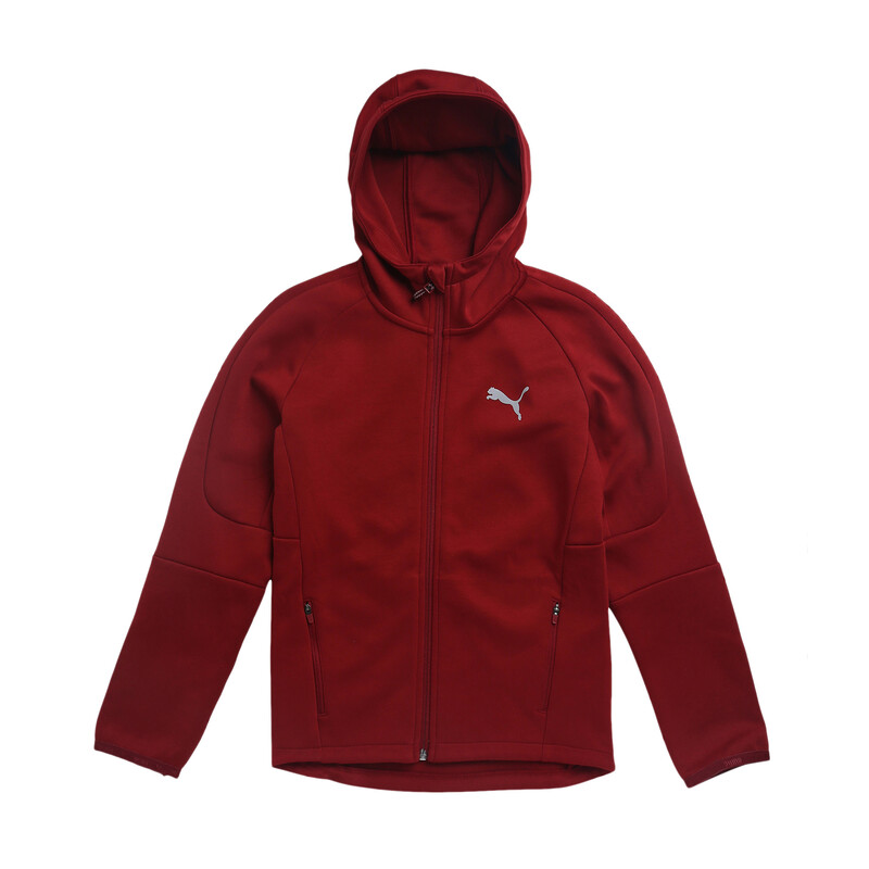 

PUMA Evostripe Full-Zip Boy's Hoodie, Red