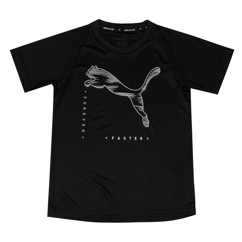 

PUMA Active Sport Poly Youth T-Shirt, Black