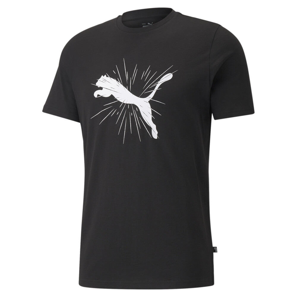 Cat Graphic Men's Tee Black PUMA