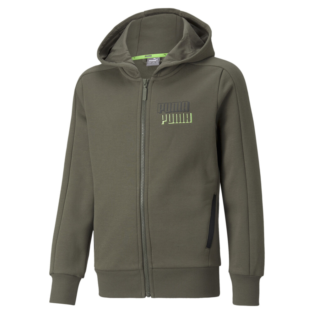 фото Детская толстовка alpha full-zip youth hoodie puma