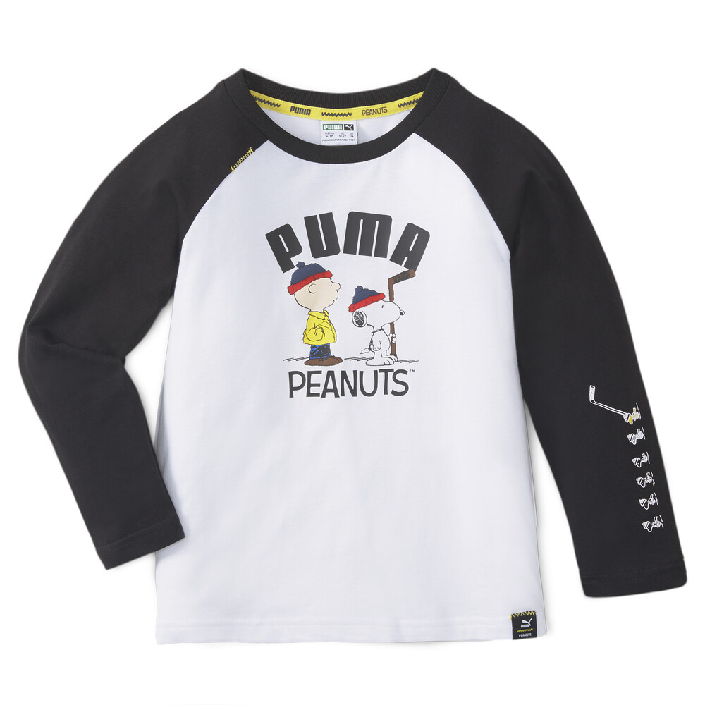 фото Детская футболка с длинным рукавом puma x peanuts long sleeve kids' tee