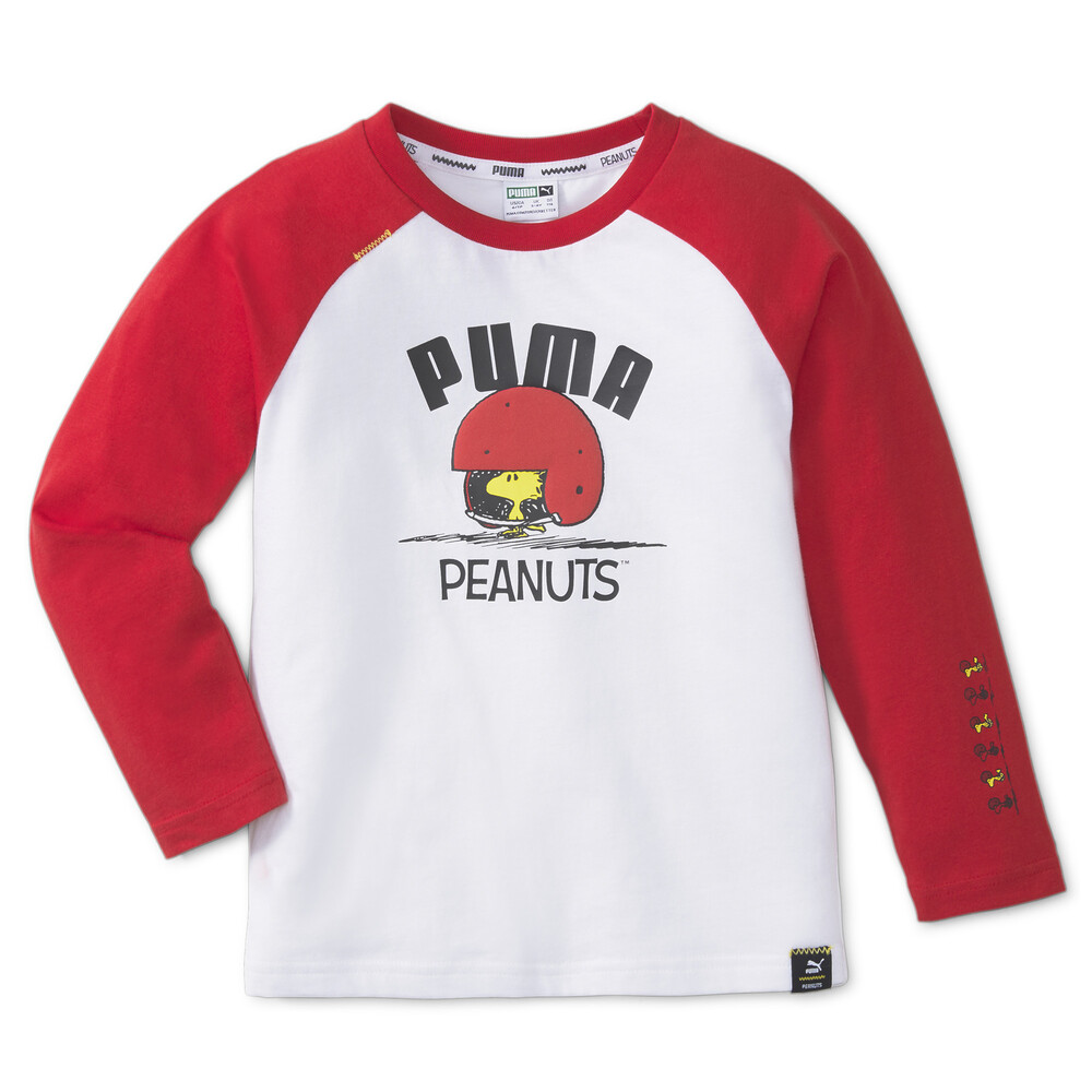 фото Детская футболка с длинным рукавом puma x peanuts long sleeve kids' tee