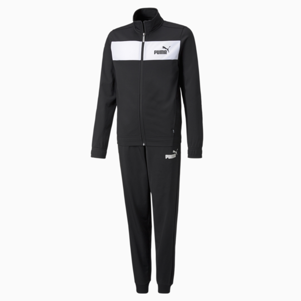 Polyester Tracksuit Youth, Puma Black, large-ZAF