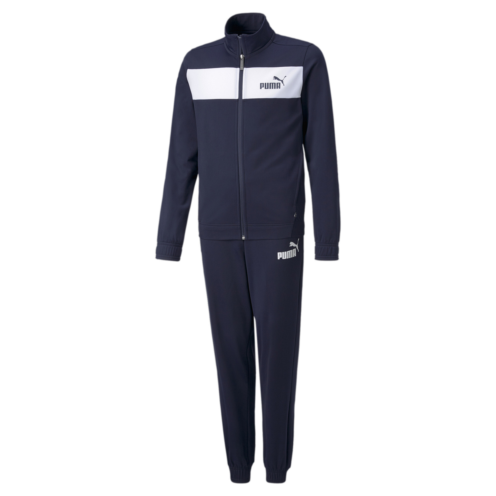 Puma Polyester Trainingsanzug Teenager Für Herren Für Damen Für Kinder | Mit Plain | Peacoat | Größe: 7-8Y