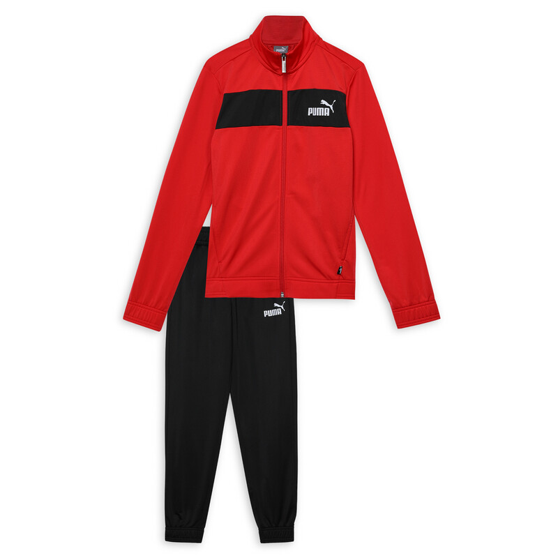 

PUMA Polyester Youth Tracksuit, Red