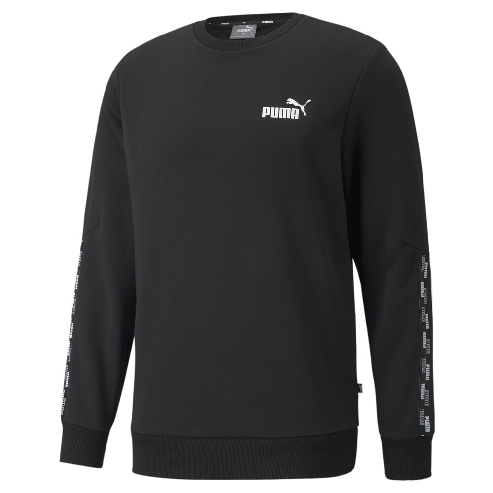 puma tape tie waist crew sweatshirt
