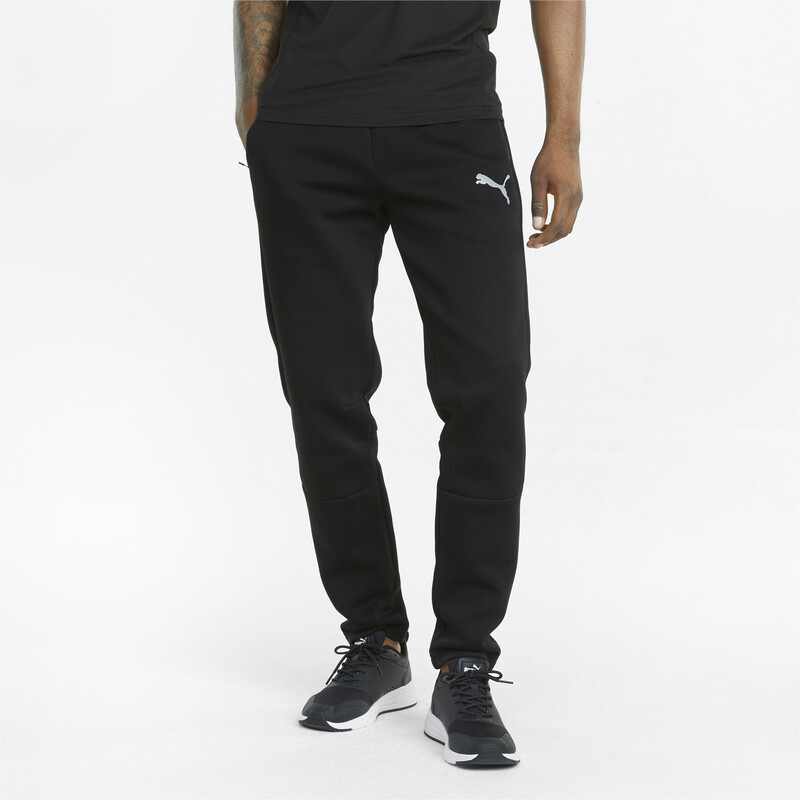 Men's PUMA EVOSTRIPE Slim Fit Knitted Slim Fit Pants in Black size XL ...