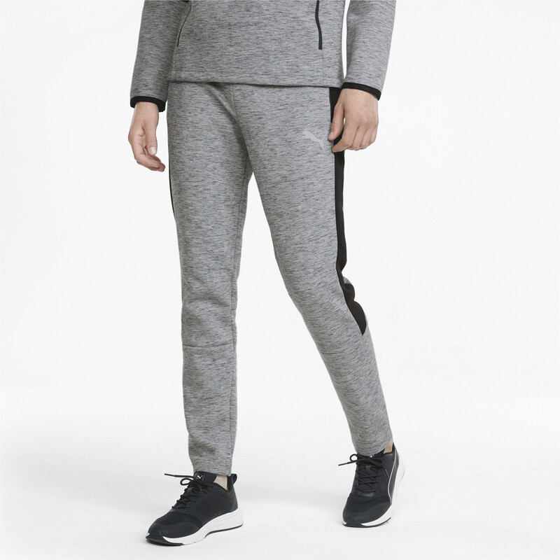 

Men's PUMA EVOSTRIPE Slim Fit Knitted Slim Fit Pants, Gray