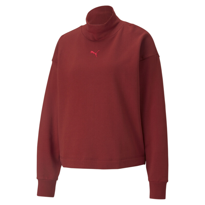 

Women's PUMA HER High Neck Relaxed Fit T-Shirt, Red