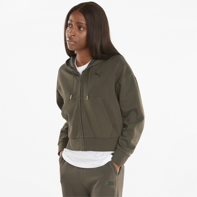 

Women's PUMA HER Full-Zip Hoodie, Gray