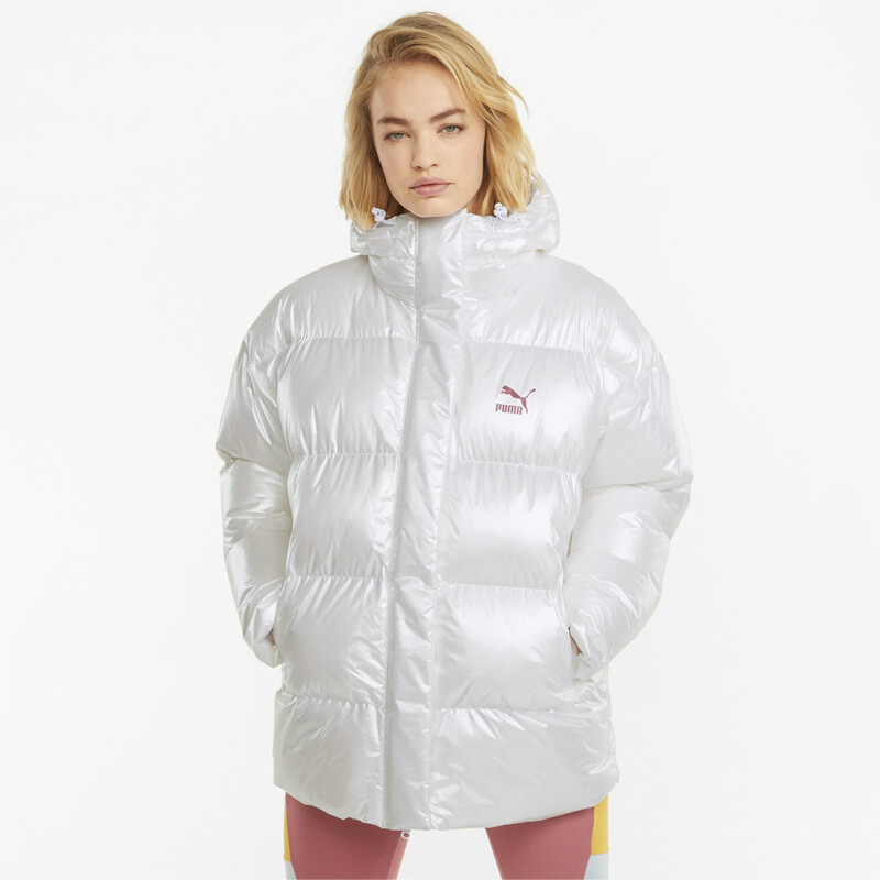 

Women's PUMA Classics Oversized Relaxed Fit Padded Regular Fit Jacket, White