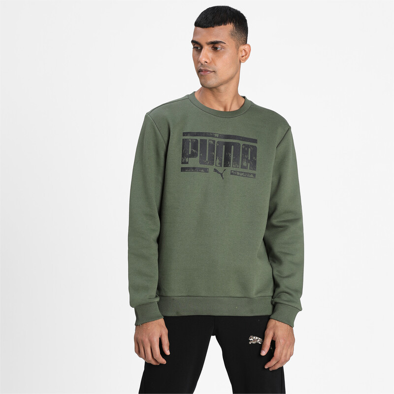 

Men's PUMA Graphic Crew Sweat, Thyme