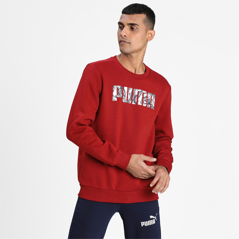 

Men's PUMA Graphic Crew Sweat Shirt, Red