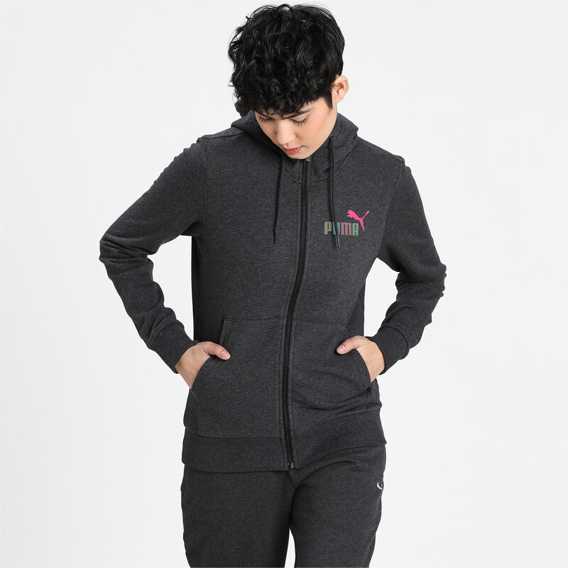 

Women's PUMA Hooded Sweat Jacket, Gray