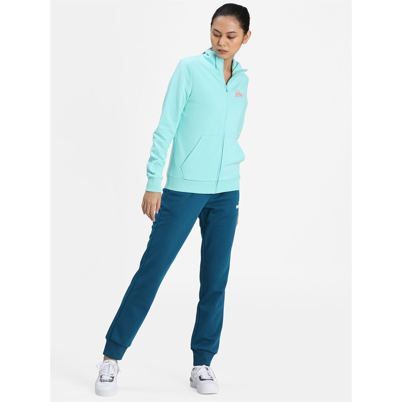 

Women's PUMA Sweat Jacket, Black/blue