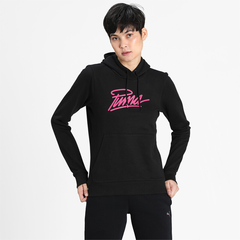 

Women's PUMA Graphic Hoodie, Black
