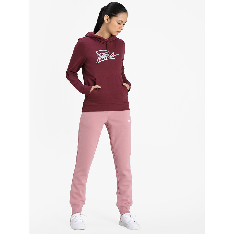 

Women's PUMA Graphic Hoodie, Burgundy