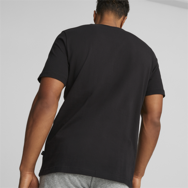 ESS Logo Men's Tee, Cotton Black, large-ZAF