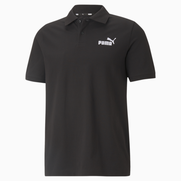 ESS Men's Pique Polo, Puma Black, large-ZAF