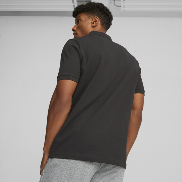 ESS Men's Pique Polo, Puma Black, large-ZAF
