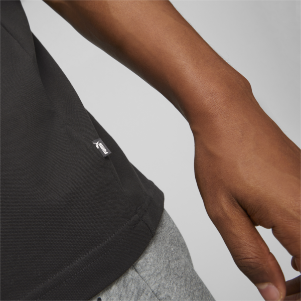 ESS Men's Pique Polo, Puma Black, large-ZAF