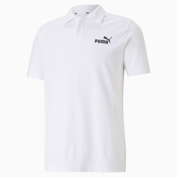 ESS Men's Pique Polo, Puma White, large-ZAF