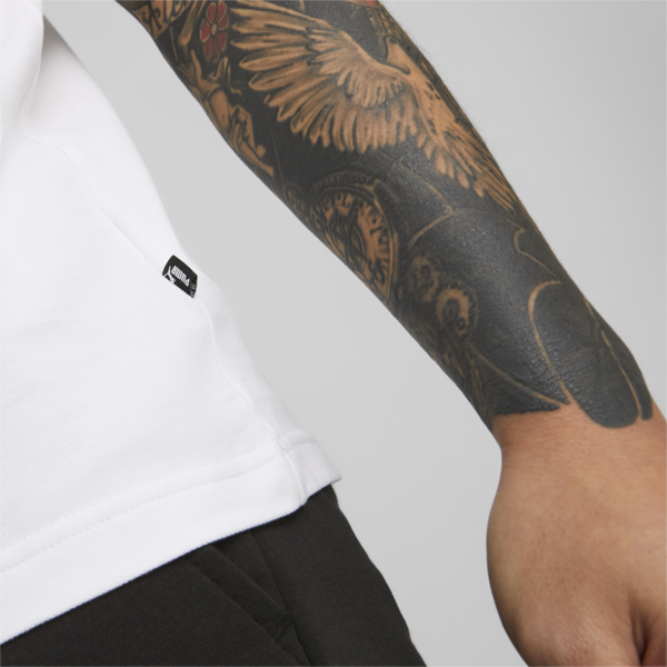 ESS Men's Pique Polo, Puma White, large-ZAF