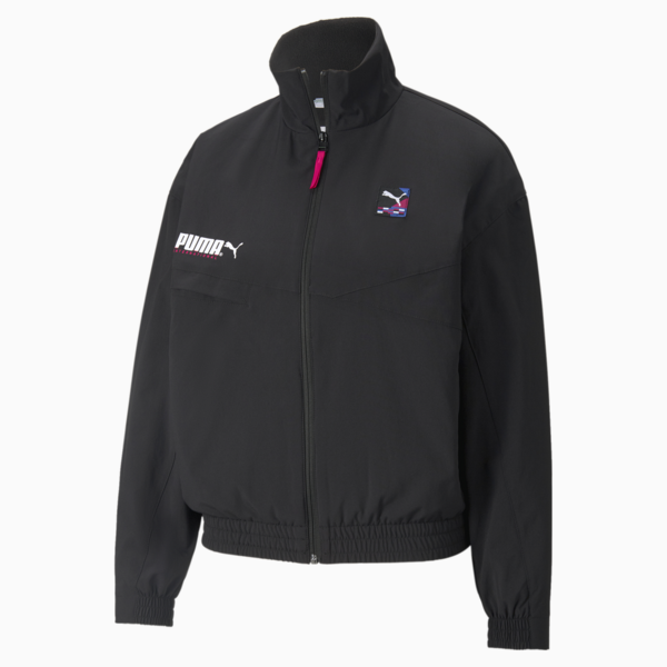 PUMA International Women's Track Jacket, Puma Black, large-MEX