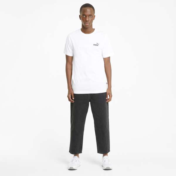 ESS Small Logo Men's Tee, Puma White, large-ZAF