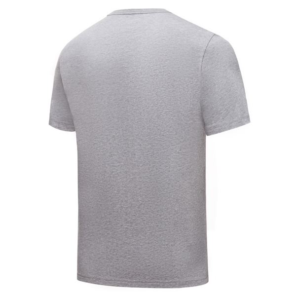 ESS Small Logo Men's Tee, Medium Gray Heather, large-ZAF