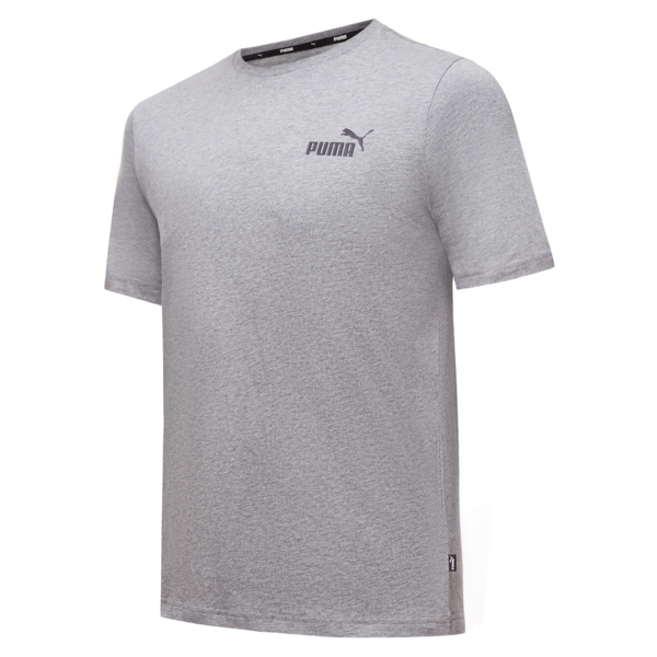ESS Small Logo Men's Tee, Medium Gray Heather, large-ZAF