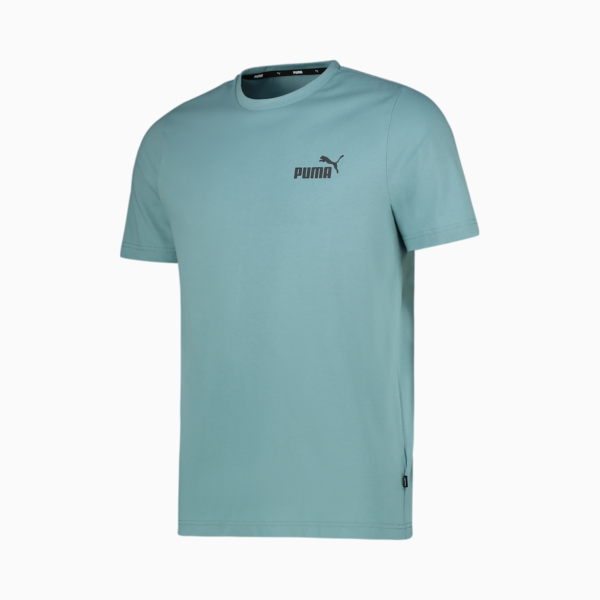 ESS Small Logo Men's Tee, Mineral Blue, large-ZAF