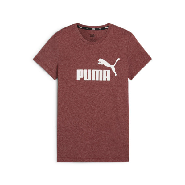 Puma active logo heather tee top