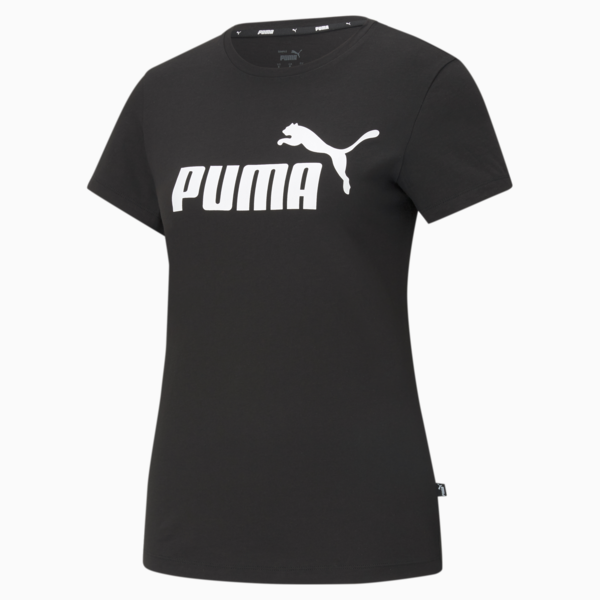 ESS Logo Women's Tee, Puma Black, large-ZAF