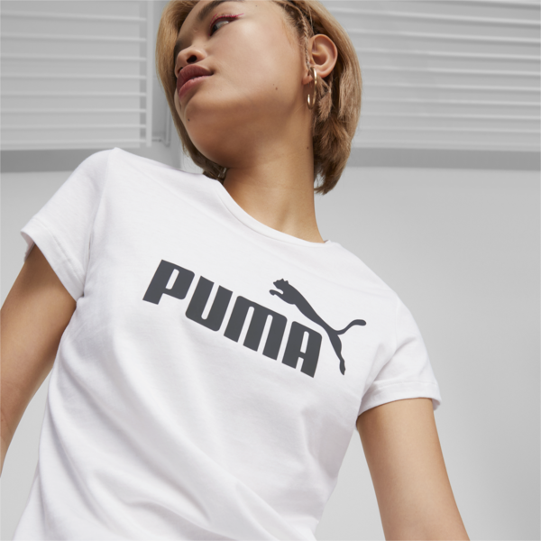 ESS Logo Women's Tee, Puma White, large-ZAF