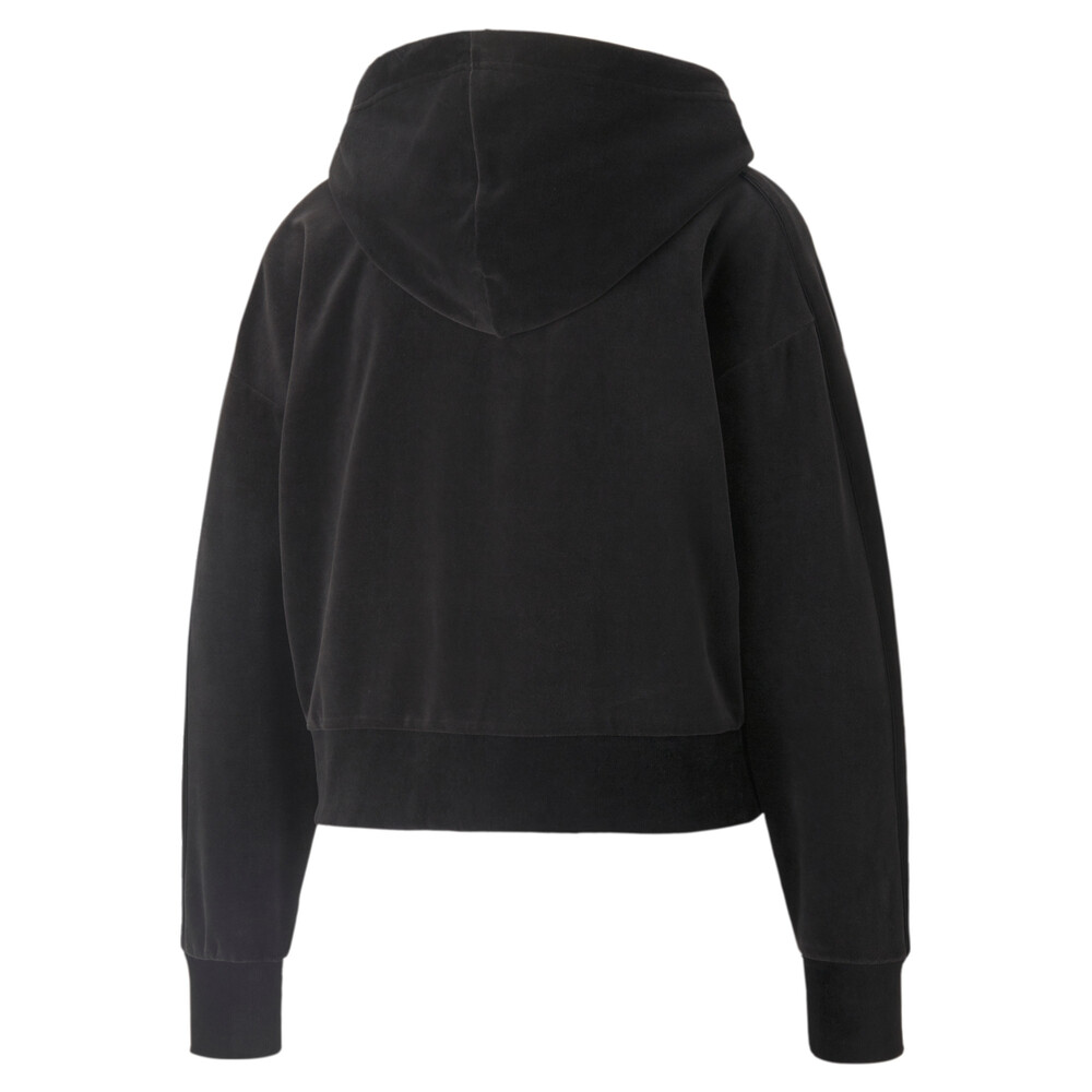 фото Толстовка iconic t7 velour full-zip women's hoodie puma