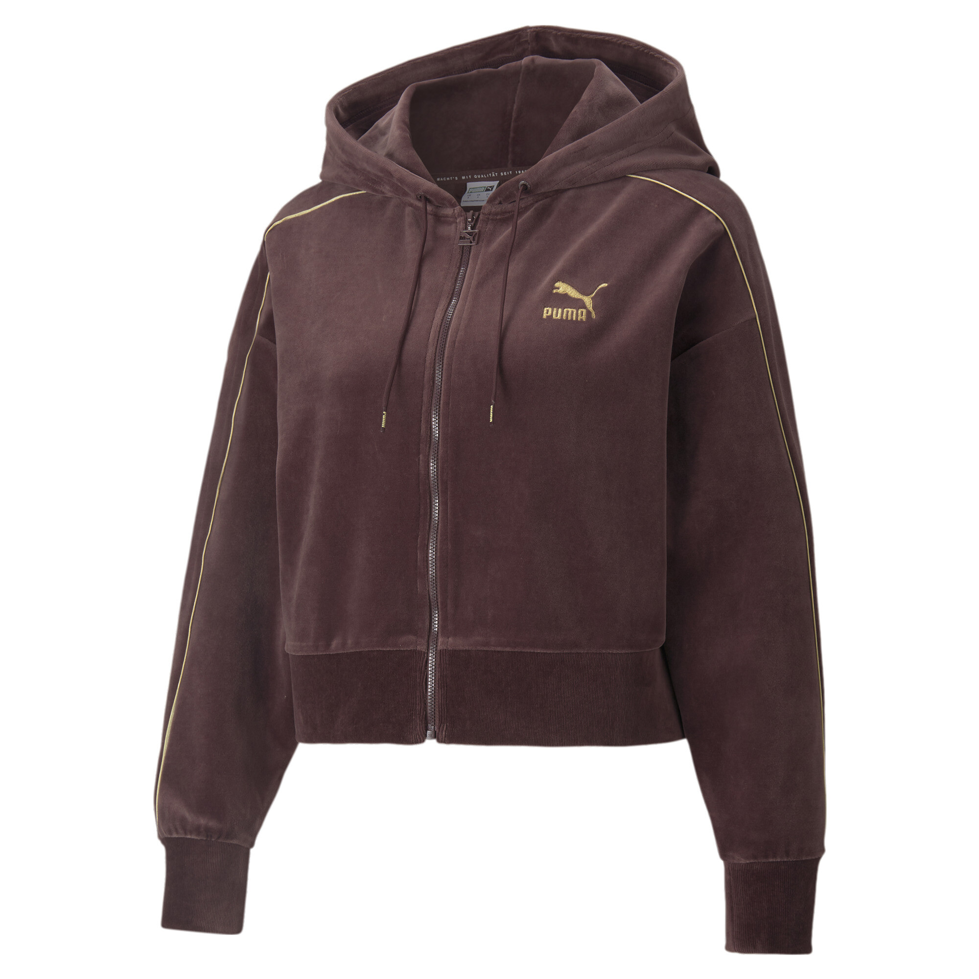 【プーマ公式通販】 プーマ PUMA ICONIC T7 ベロア フルジップ フーディー ウィメンズ ウィメンズ Fudge ｜PUMA.com