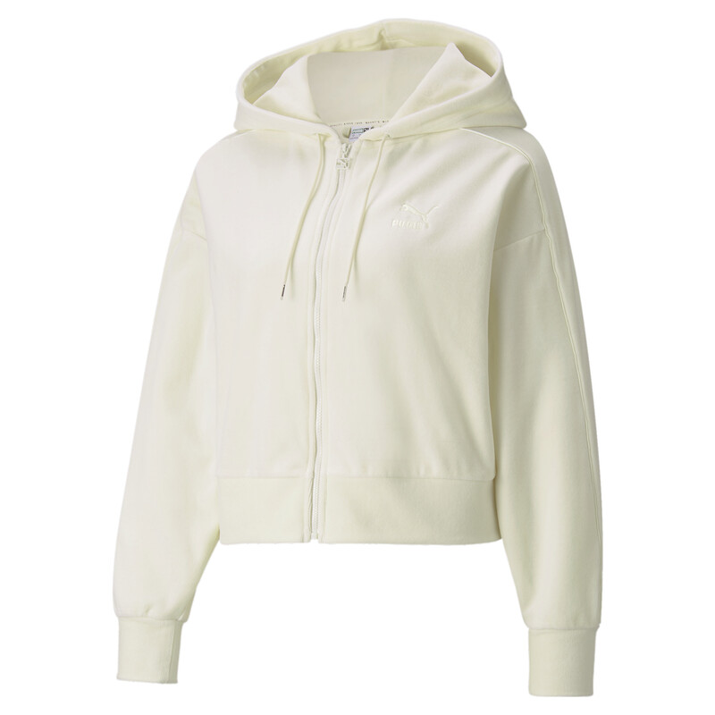 

Women's PUMA Iconic T7 Velour Full-Zip Relaxed Fit Hoodie