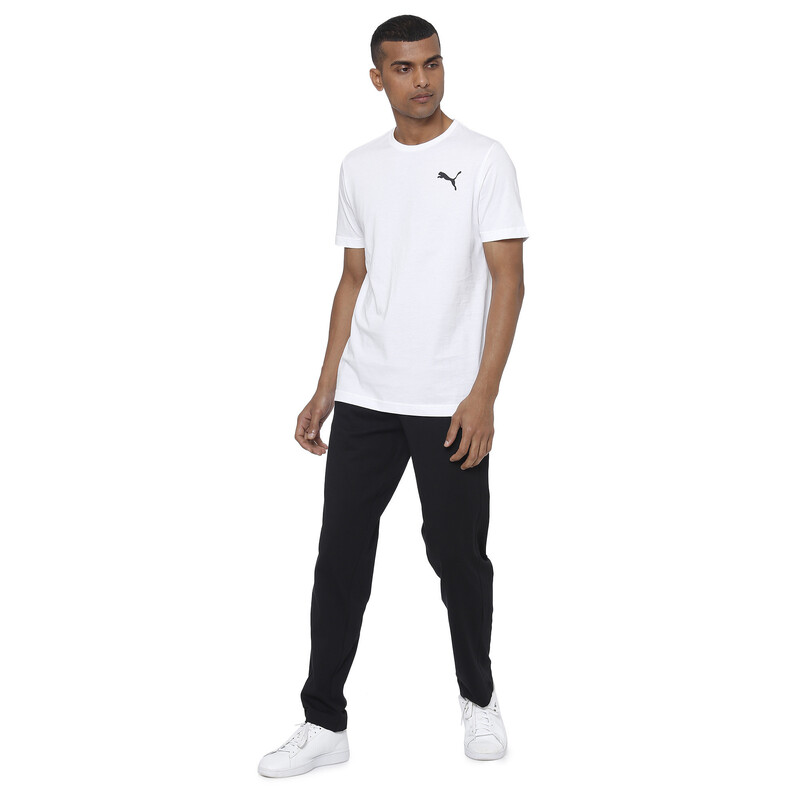 

Men's PUMA Zippered Jersey Embroidered Cat Logo Pants, Black