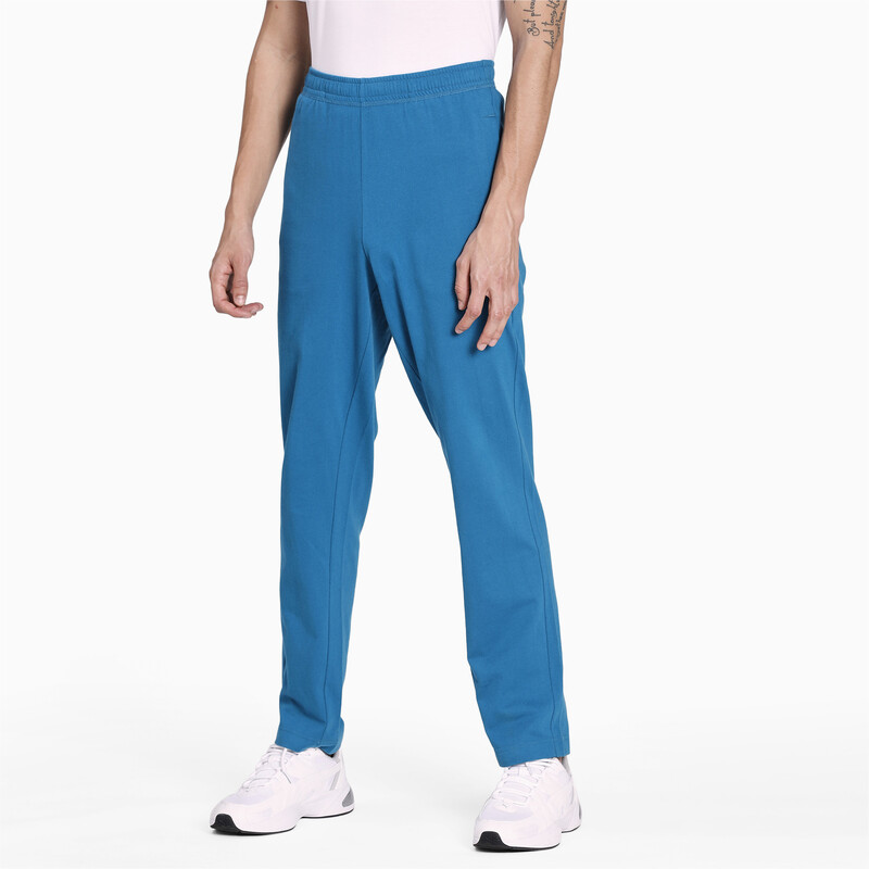 

Men's PUMA Zippered Jersey Embroidered Cat Logo Pants
