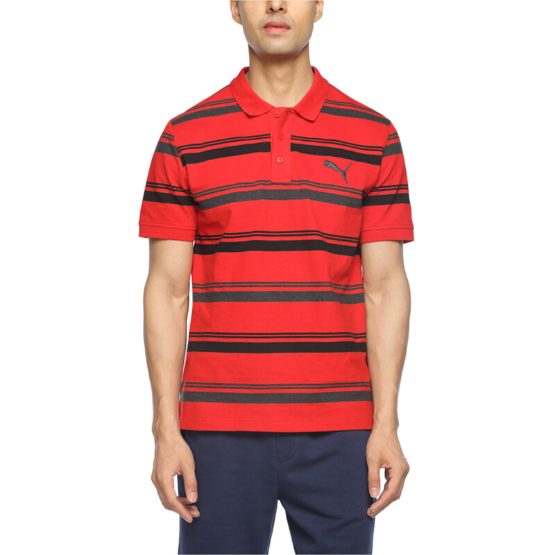 

Men's PUMA Iconic Stripe Pique Polo