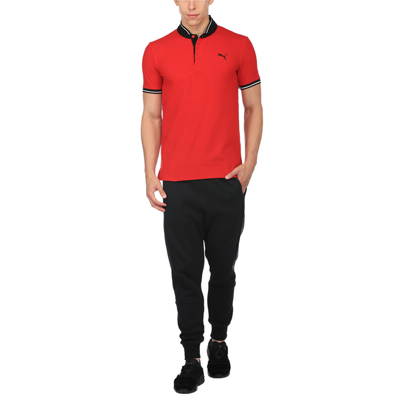 

Men's PUMA Band Collar Cut Sewn Polo