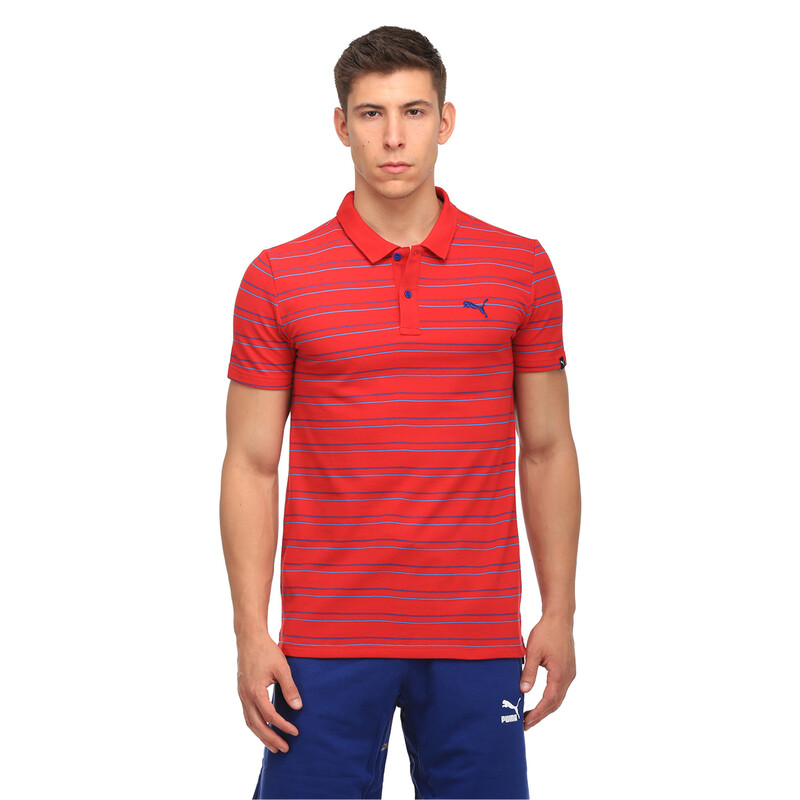 

Men's PUMA Sports Stripe Pique Polo