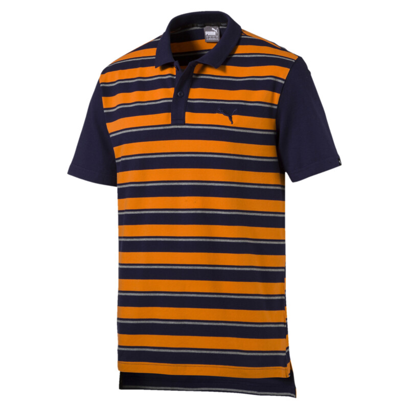 

Men's PUMA Race Stripe Pique Polo