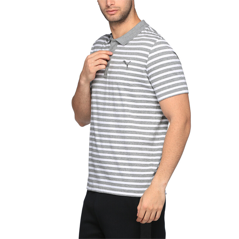 

Men's PUMA Striped Jersey Polo