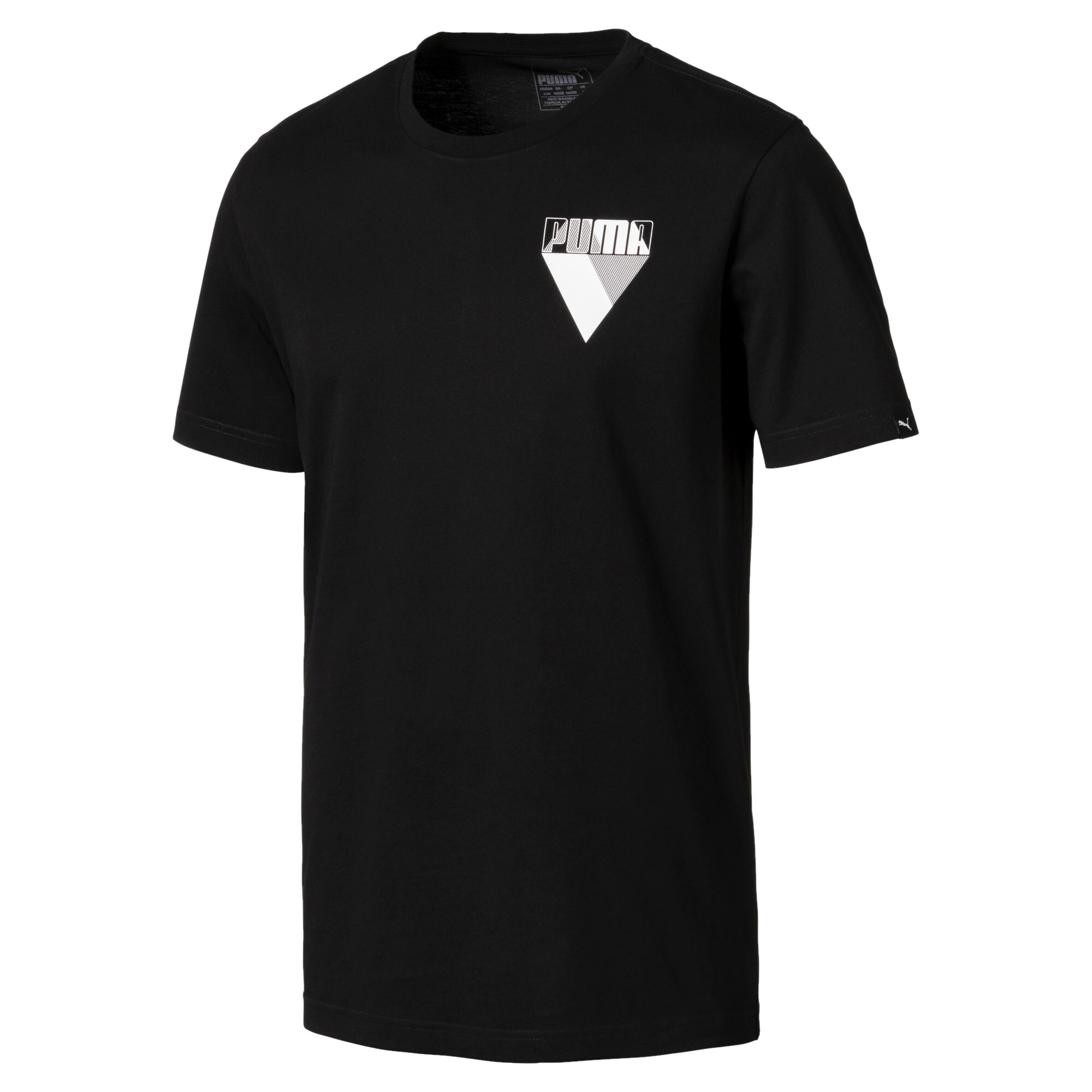 Men's Puma Men's Graphic Brand T-Shirt, Black, Size -, Clothing